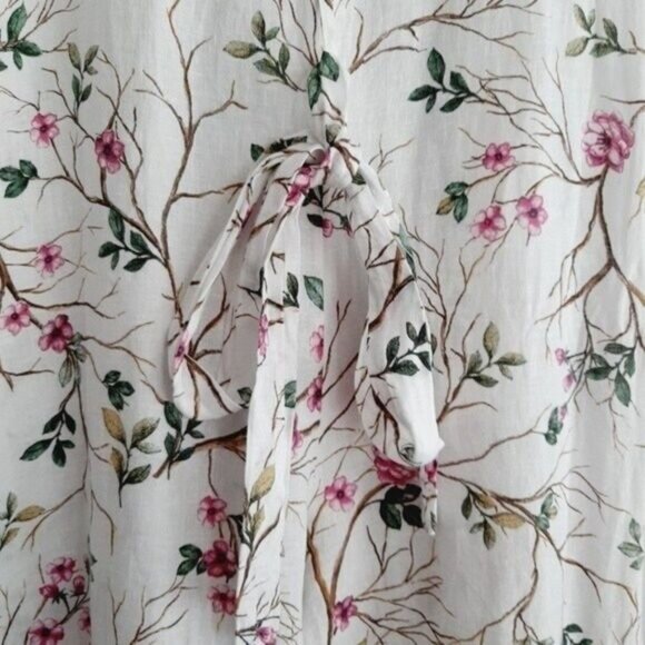 PLAZZA DEL TEMPIO Italy Lightweight Wide Leg Floral Romper Sz M - Picture 12 of 15